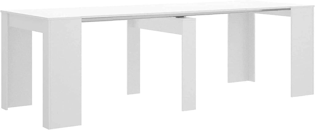 Mobelcenter - Mesa de Comedor Consola Extensible, Mesa para Salón recibidor o Cocina, Mesa Fuelle Extensible, Color Cemento (1127)