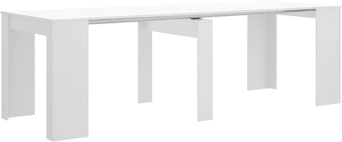 Mobelcenter - Mesa de Comedor Consola Extensible, Mesa para Salón recibidor o Cocina, Mesa Fuelle Extensible, Color Cemento (1127)