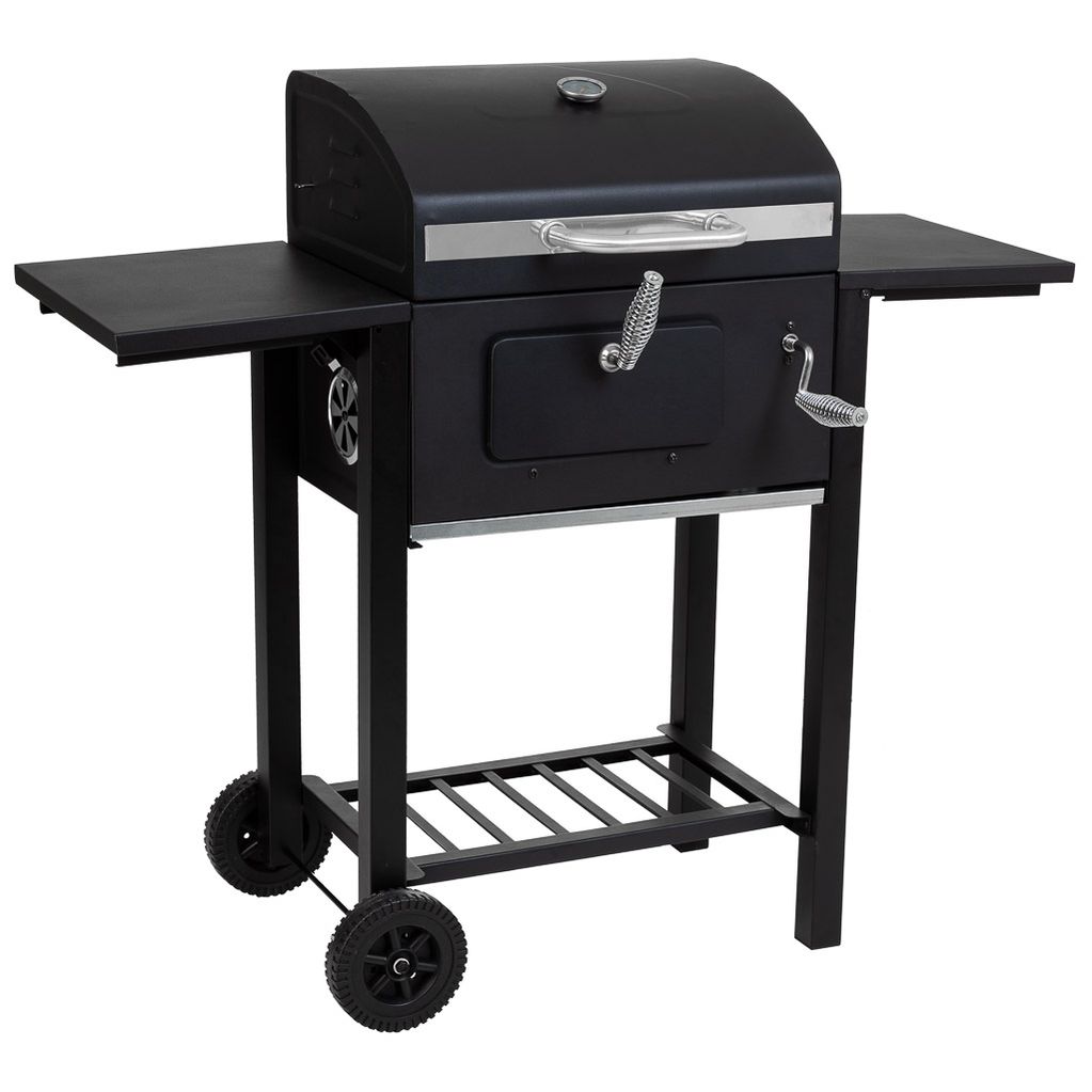 Barbacoa Carro De Metal Negro