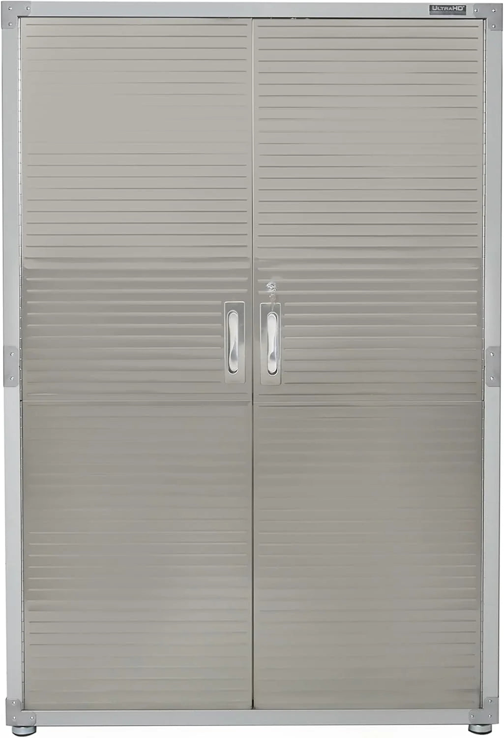 Seville Classics UHD16238 Mega armario , 121,9 x 60,9 x 182,9 cm, soporte de metal con revestimiento en polvo, gris
