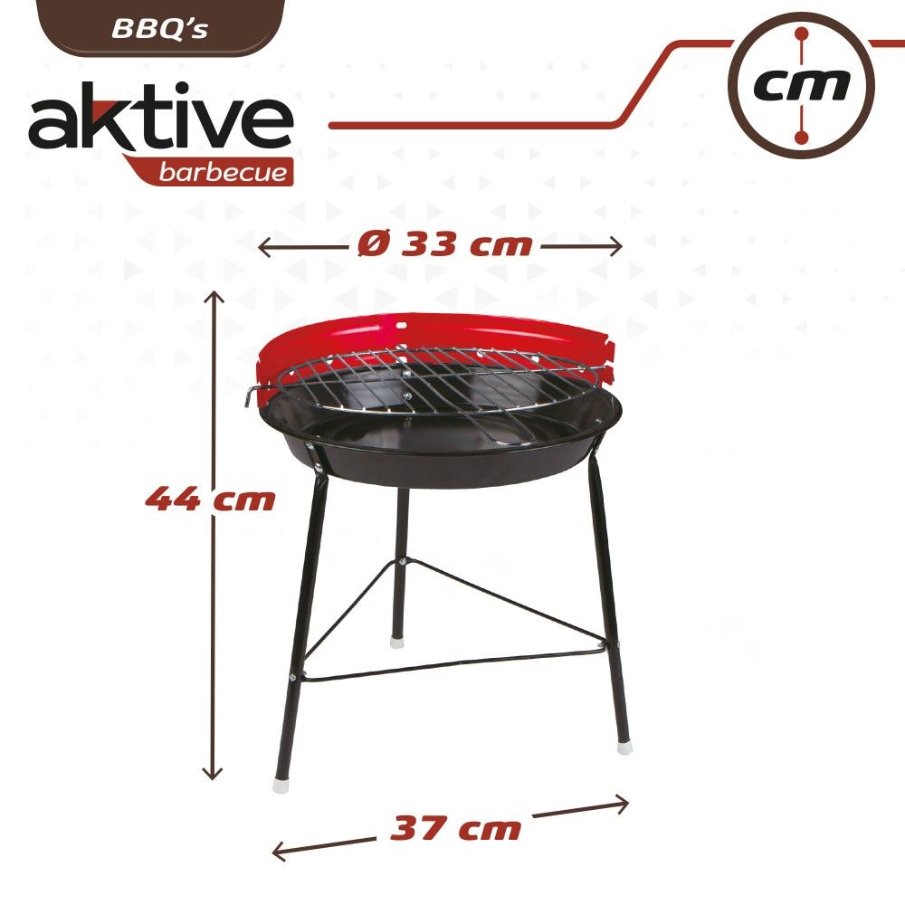 Barbacoa De Carbón Aktive Sport Camping