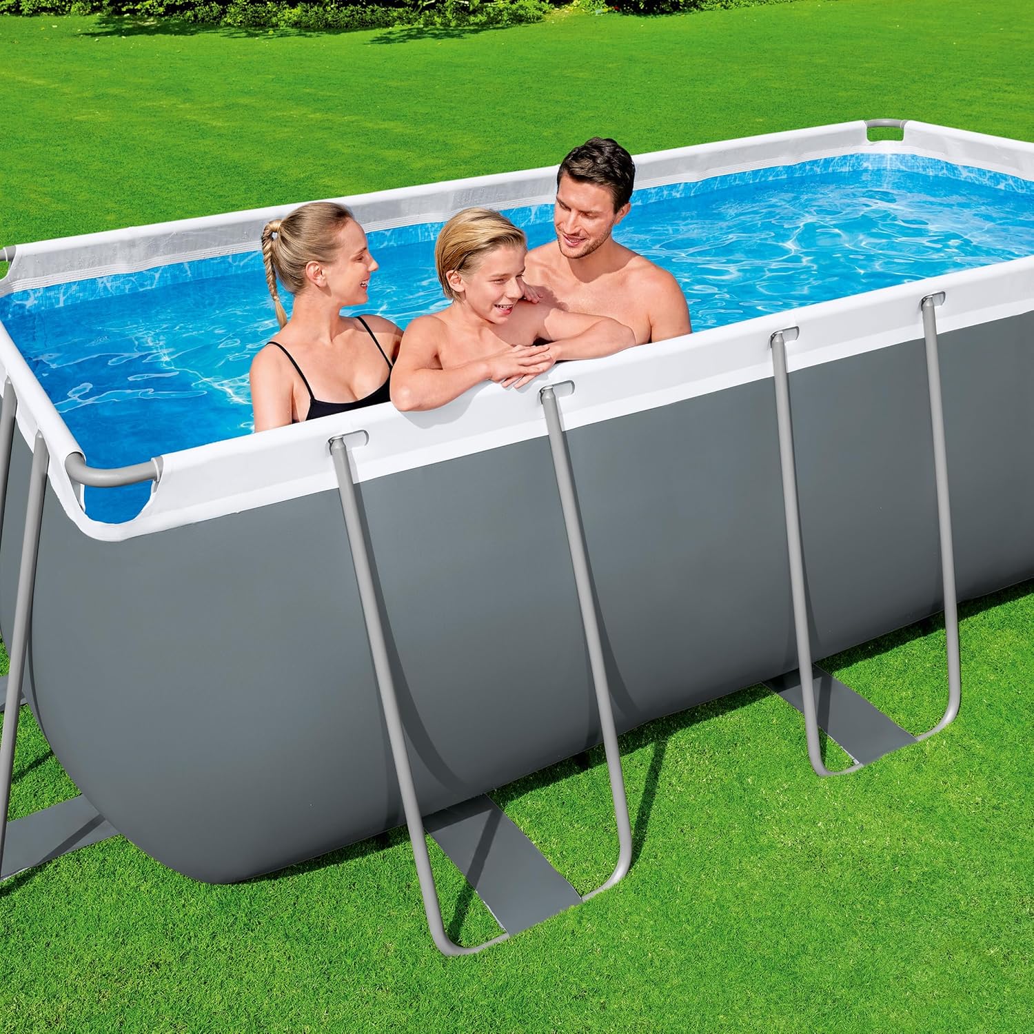 Bestway Rechteckiger Pool 4,12 m x 2,01 m x 1,22 m
