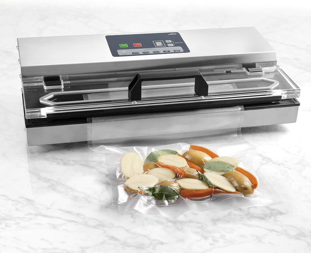 Lacor - 69540 - Vakuumiergerät, Folienschweißgerät, Lebensmittelversiegelungsgerät, Edelstahl, BPA-frei, luftdichte Versiegelung, 650W, 40cm, Inox