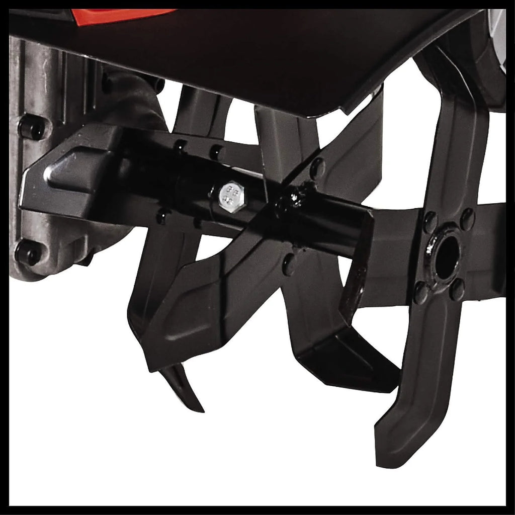 Einhell Motoazada eléctrica GC-RT 1545M (1500W - 45cm, motor conexión en hilera, interruptor seguridad 2 puntos, acoplamiento de sobrecarga, larguero de guiado plegable, cuchillas escarificadoras)