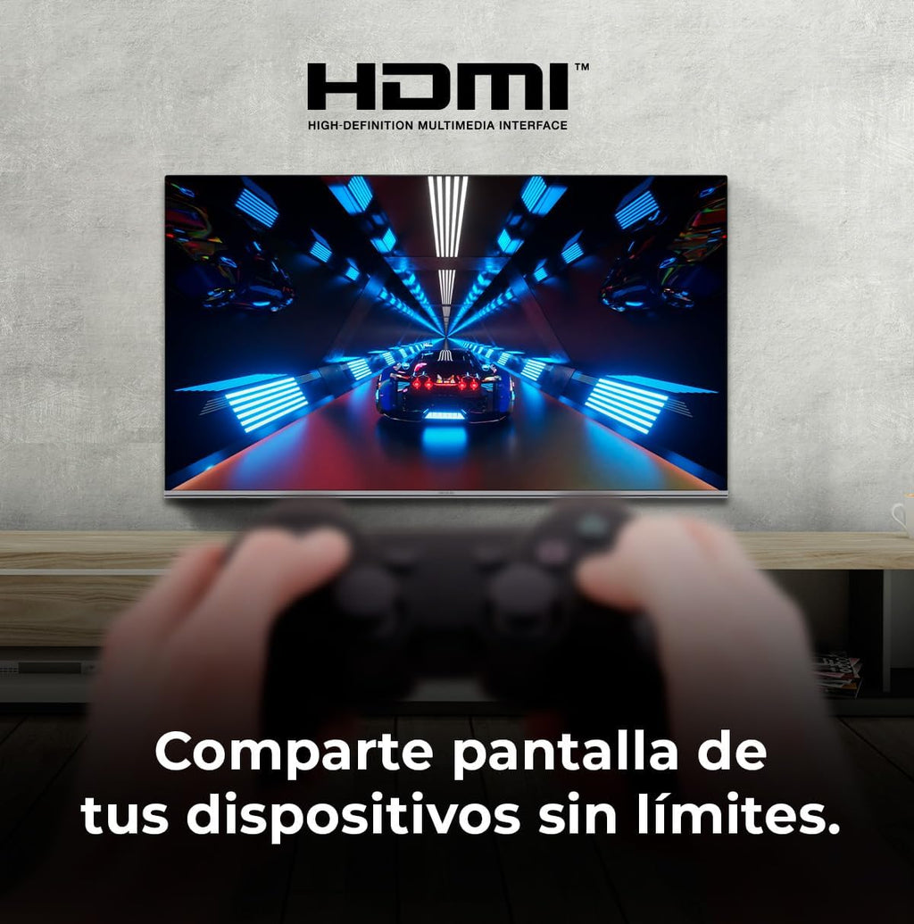 Cecotec Smart TV, Televisor LED de 32 Pulgadas Resolución HD A4 Series ALH40032S. Sistema Operativo Google TV, Dolby Audio, HDR10, 16 GB de ROM, Bluetooth, Google Voice Assitant y Chromecast