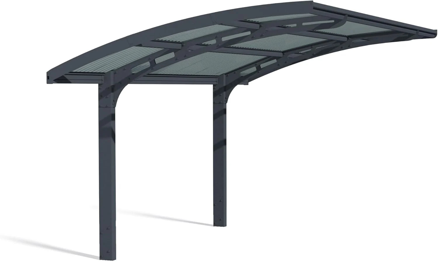 Canopia by Palram Carport Arizona 5000 en policarbonato, Aluminio Robusto e Inoxidable Que Protege el Coche de la luz Solar