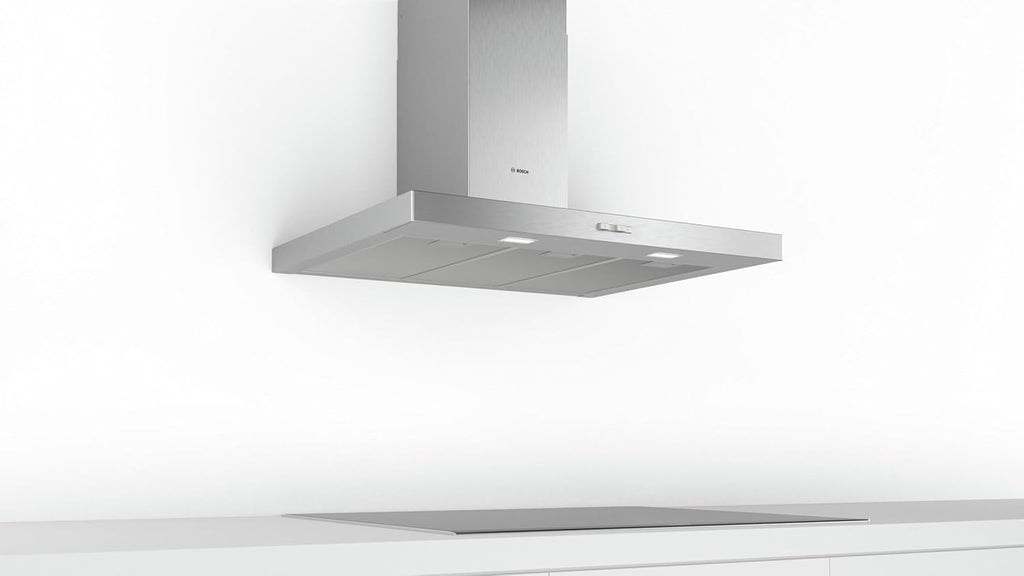 Bosch – Wandesse, 90 cm, Serie 2, mechanische Steuerung, LED-Beleuchtung, Edelstahl, DWB96BC50