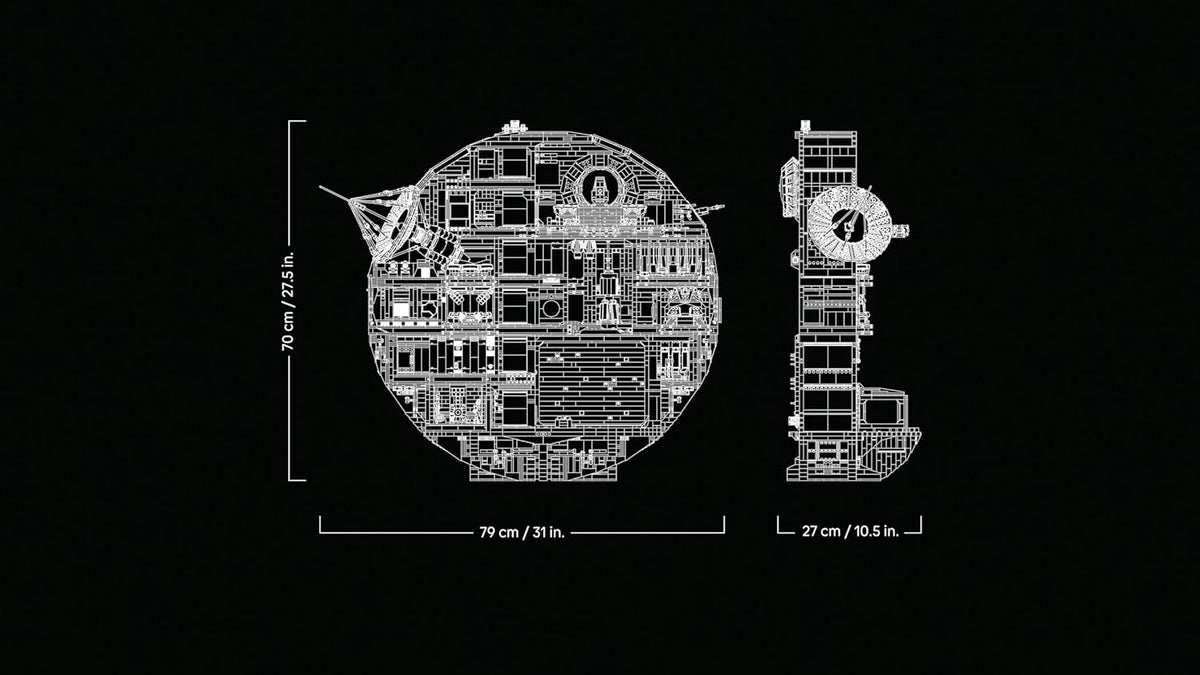 Star Wars 75419 Todesstern – Interaktives UCS-Modell für Erwachsene mit 36 Minifiguren, inkl. Luke Skywalker, Han Solo und Darth Vader – Sammlergeschenk für Fans (Männer und Frauen)