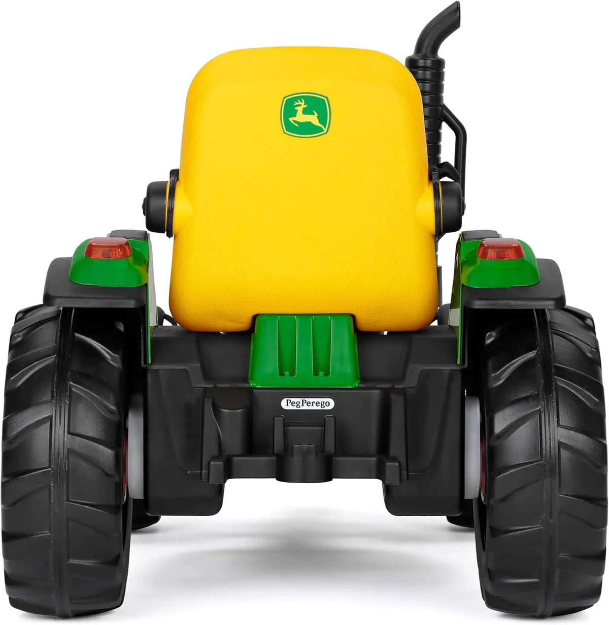 Peg Perego John Deere RC Tractor - Tractor eléctrico corredizo y teledirigido para niños, 12 V, con remolque, mando a distancia, 2 ruedas motrices, radio FM, 1 año