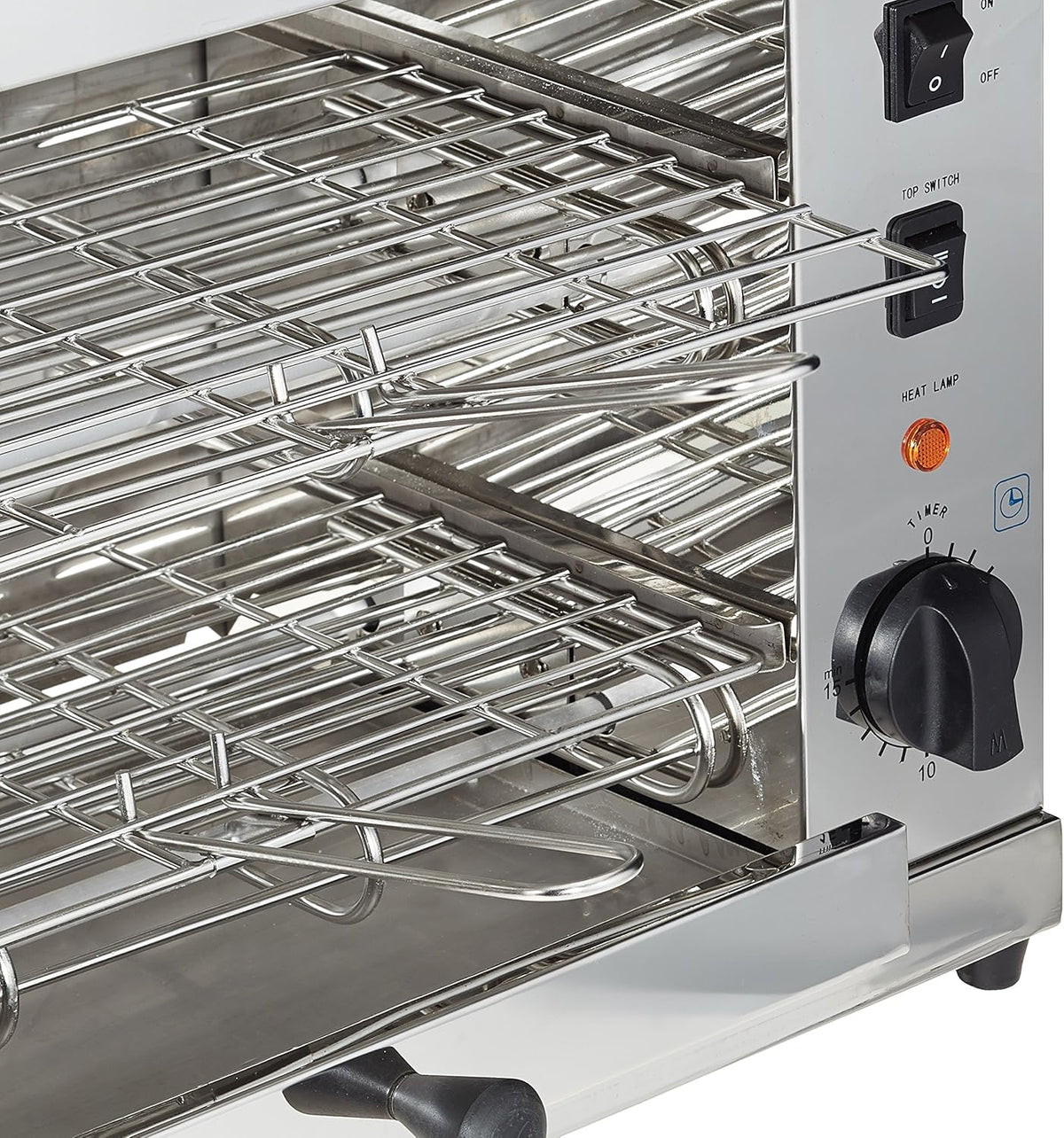 LACOR 69173 Tostador Eléctrico Horizontal Parrilla Doble, Gris, 3600 W