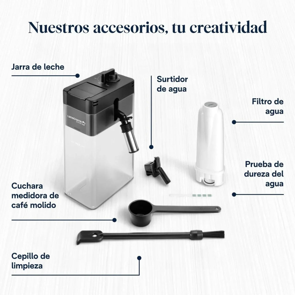 De'Longhi Perfetto Primadonna Soul ECAM612.55.SB Superautomatic Coffee and Cappuccino Coffee Maker with LatteCreme Milk System, Bean to Cup Technology, 18 Beverages, App Control