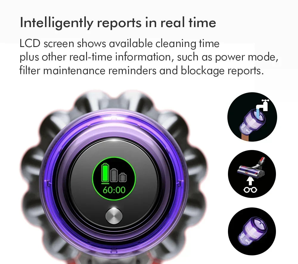 2026 Dyson V11 Extra Aspiradora Escoba Inalámbrica – Hasta 60 minutos de autonomía – Acabado Níquel y Rojo