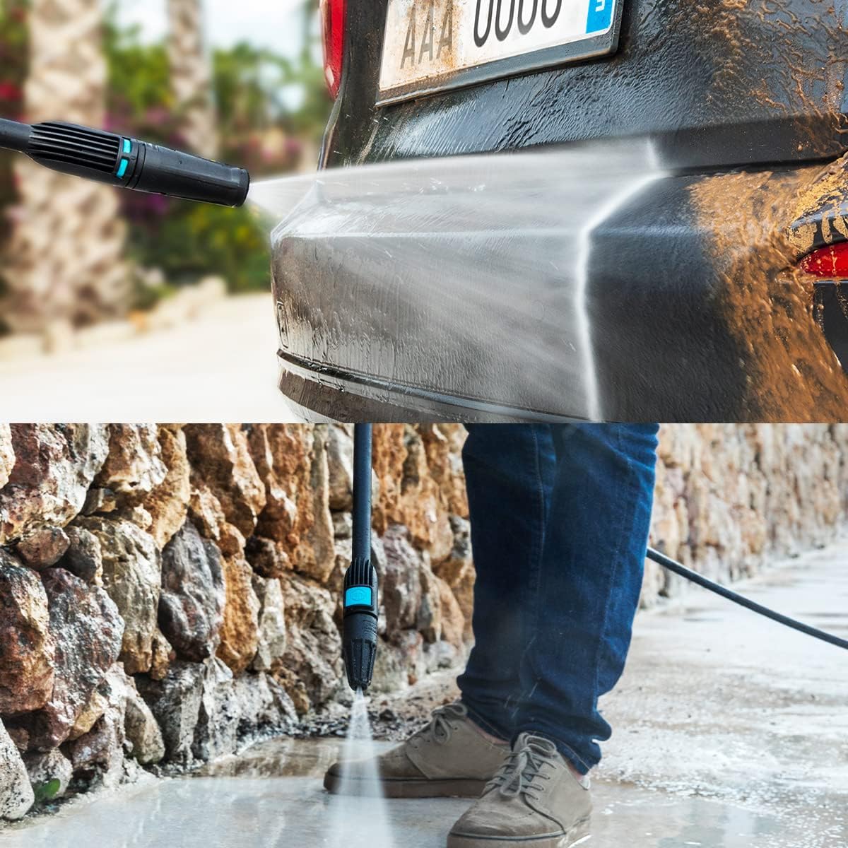 Cecotec HydroBoost 2400 AdvanceClean High Pressure Washer. 2400W, Home, Garden or Car, Flow Rate of 480l/h, 180 Pressure Bars, Aluminium Pump, Action Radius 14 m
