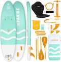 HUIIKE Tabla Paddle Surf Hinchable con Accesorios Incluidos, Remo, Quillas, Inflador. Stand Up Paddle Board Gran Estabilidad y Resistencia. 305 x 84 x 15 cm, Soporta hasta 130 kg
