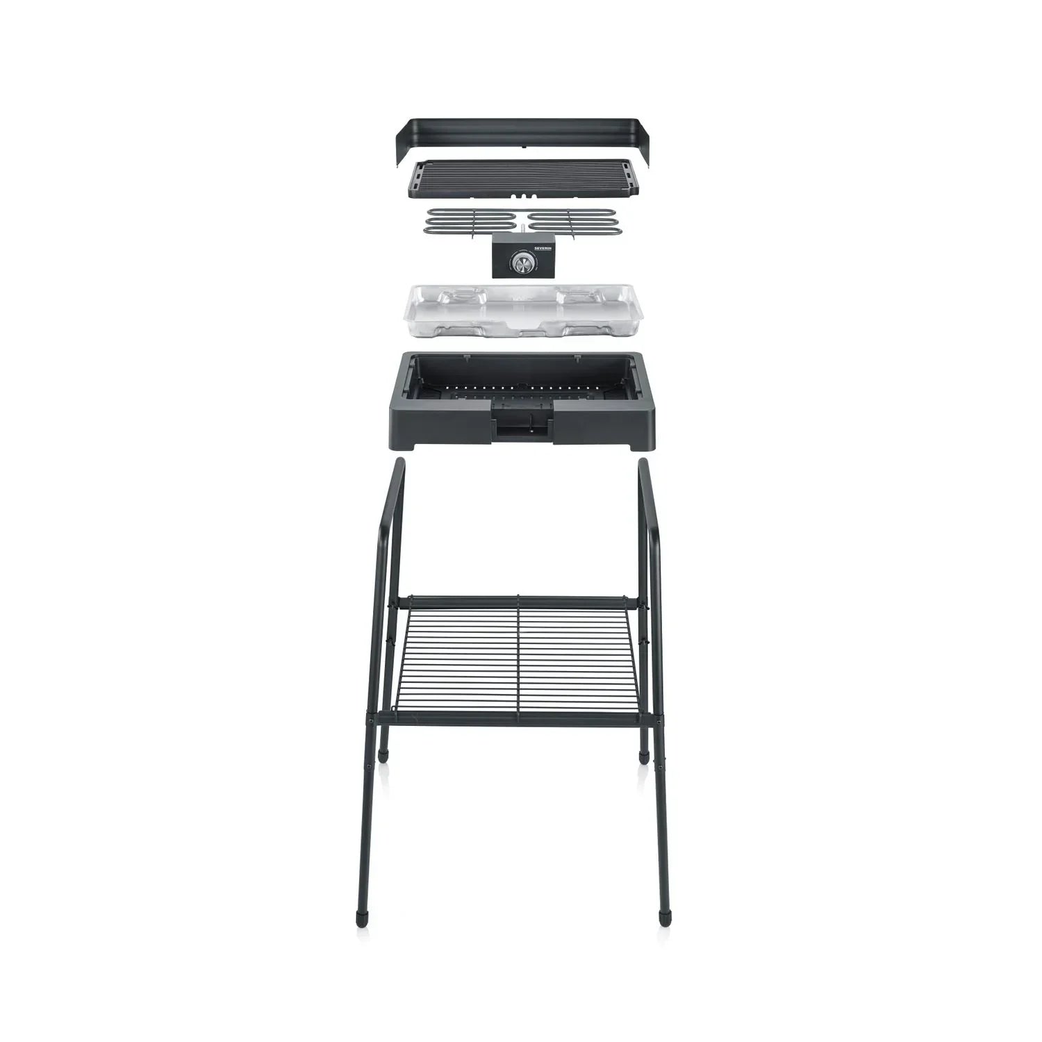 Barbacoa Con Patas Con Parrilla Acanalada 2200 W Pg 8568 Severin