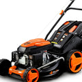 Cortacésped de Gasolina FUXTEC FX-RM4646ECO 46cm de Anchura de Corte - Potente Motor de Gasolina de 146cc Easy Clean 3en1 2,6KW Mulching recogedor de Hierba 50L