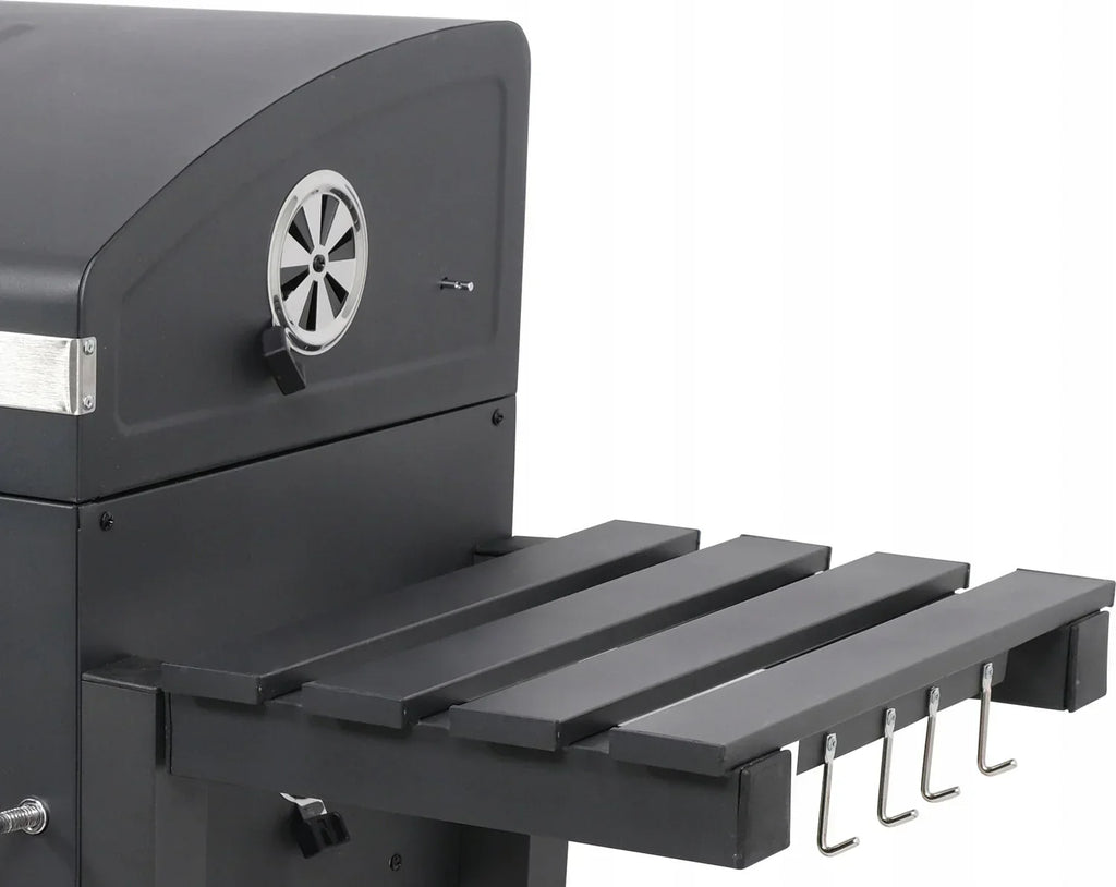 DUŻY GRILL WĘGLOWY XXL REGULOWANY ŻELIWNY RUSZT 78x42,5mm 3 PÓŁKI LUND