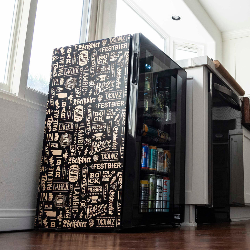 2025 Newair® Refrigerador de Bebidas Independiente "Cervezas del Mundo" – 126 Latas – 18,5"