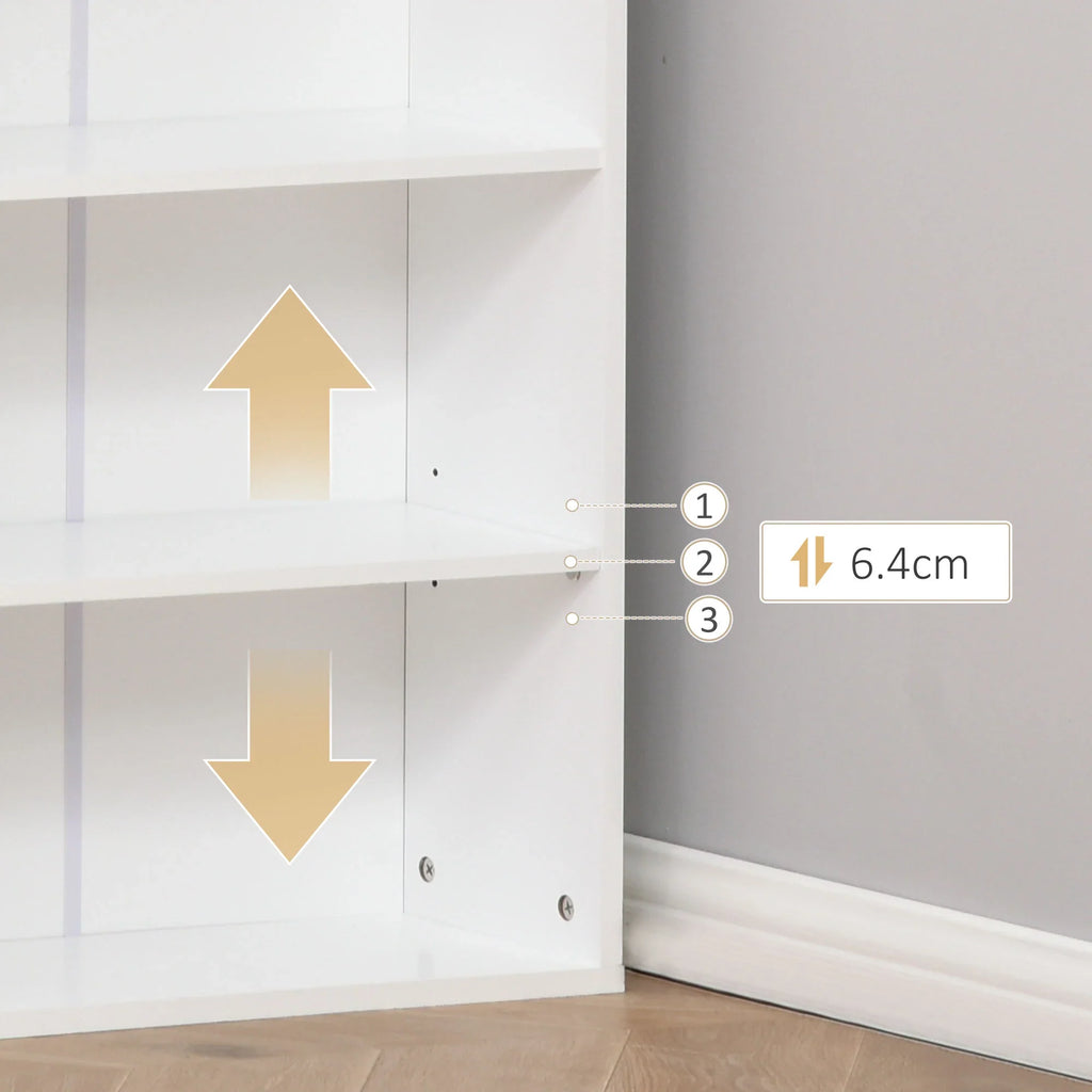 Escritorio de Ordenador de Pared – Mesa de Estudio Abatible con Pizarra y Estantería, Blanco