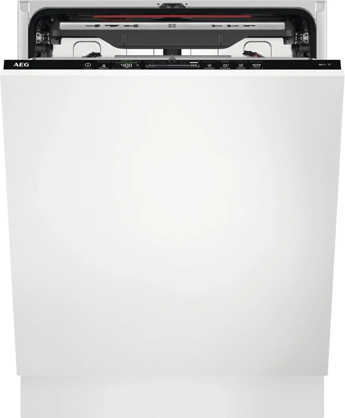AEG FSB64907Z Integrated Dishwasher, 60 cm, 14 Place Settings, AirDry Drying, Satellite Sprinkler Arm, Glassware, 7 Programs, 3 Temperatures, 44 dB(A), 6000 Series, Class C