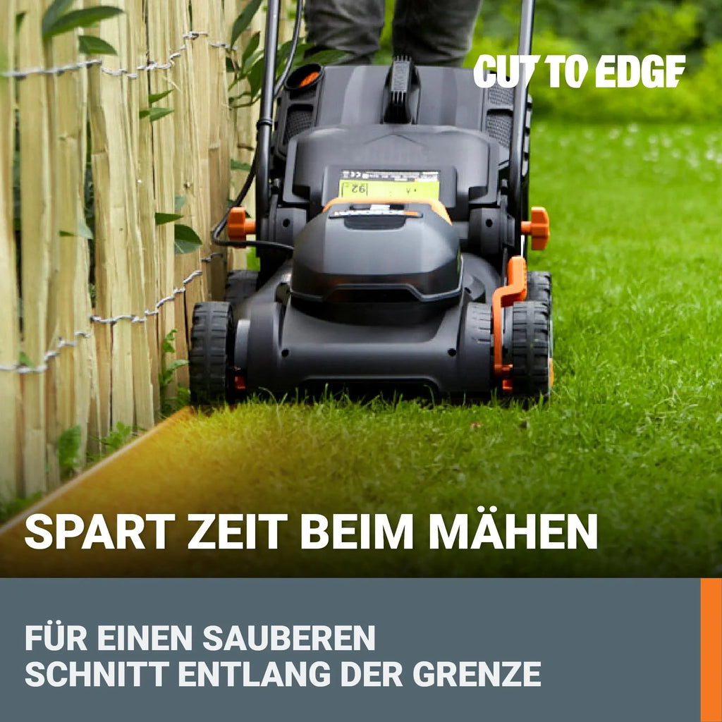 2025 Cortacésped inalámbrico WORX WG743E 40V – Cortacésped profesional con función mulching y batería PowerShare – Ideal para jardines de hasta 500 m²