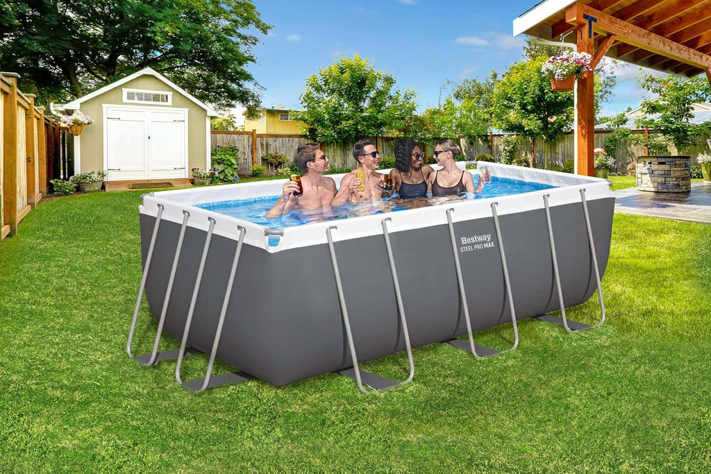 Bestway Rechteckiger Pool 4,12 m x 2,01 m x 1,22 m