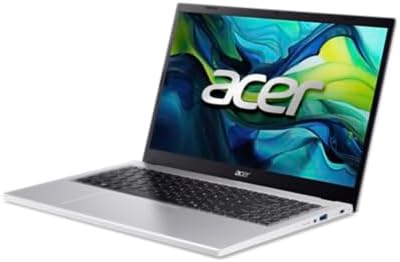 acer Aspire Go 15 - 15,6" Laptop (Intel Core i7 13620H, 16 GB DDR5 RAM, 1024 GB SSD, Windows 11 Home, Intel UHD Graphics) Silberfarben, QWERTZ Tastatur Deutsch mit Nummernblock