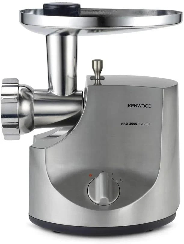 Kenwood Pro Food Mincer Electric Meat Mincer, 3 Discs Stainless Steel, 2 Speed, MG700, Power 2000W, Silver